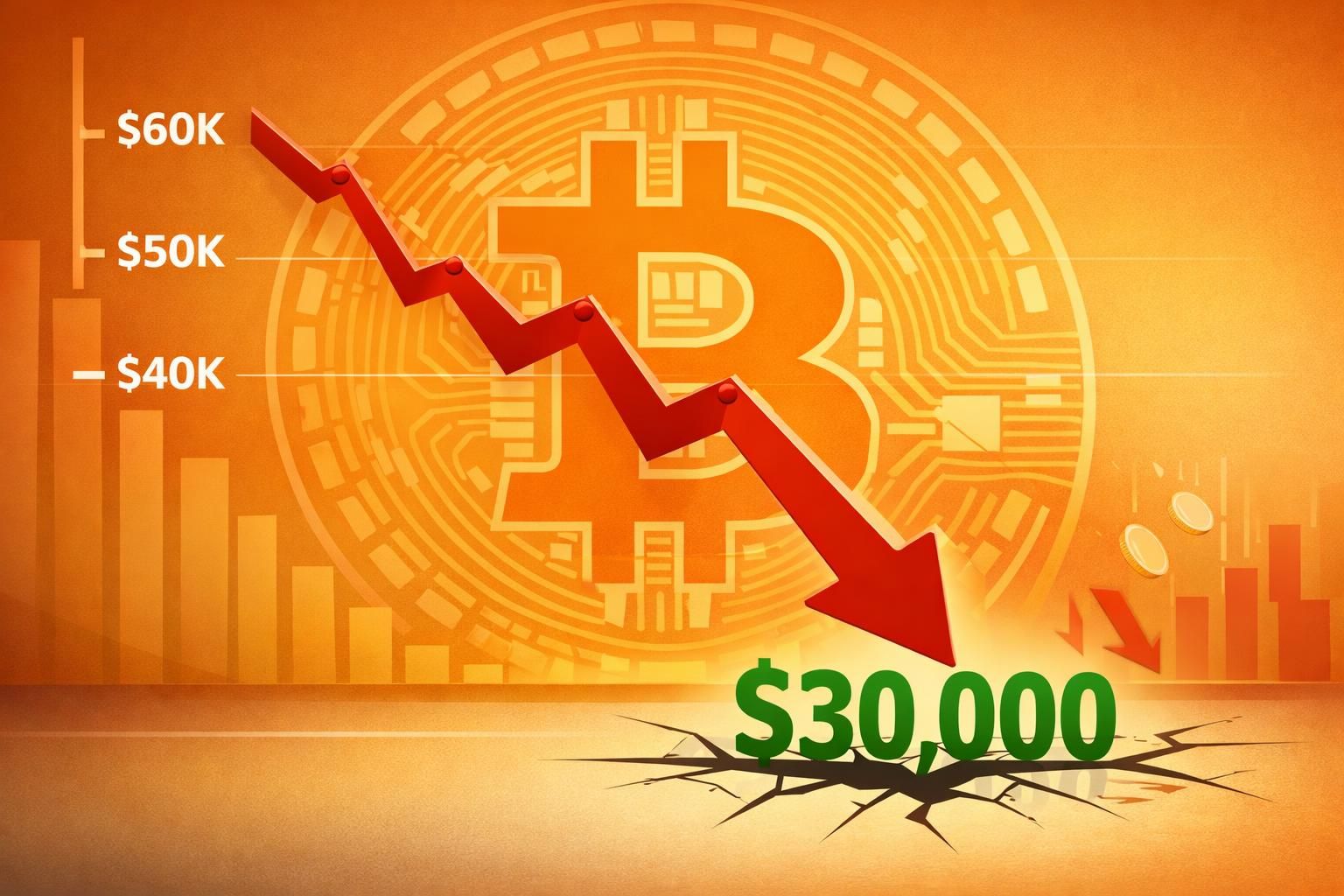 analyse du bitcoin au 9 avril : après avoir atteint un pic historique à 126 000 $, découvrez les scénarios possibles en cas d'une chute brutale du btc jusqu'à 30 000 $, soit une baisse de 80 %.