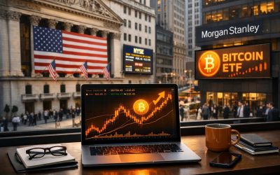 morgan stanley lance son premier etf bitcoin coté à la bourse de new york, marquant son entrée officielle sur le marché des cryptomonnaies.