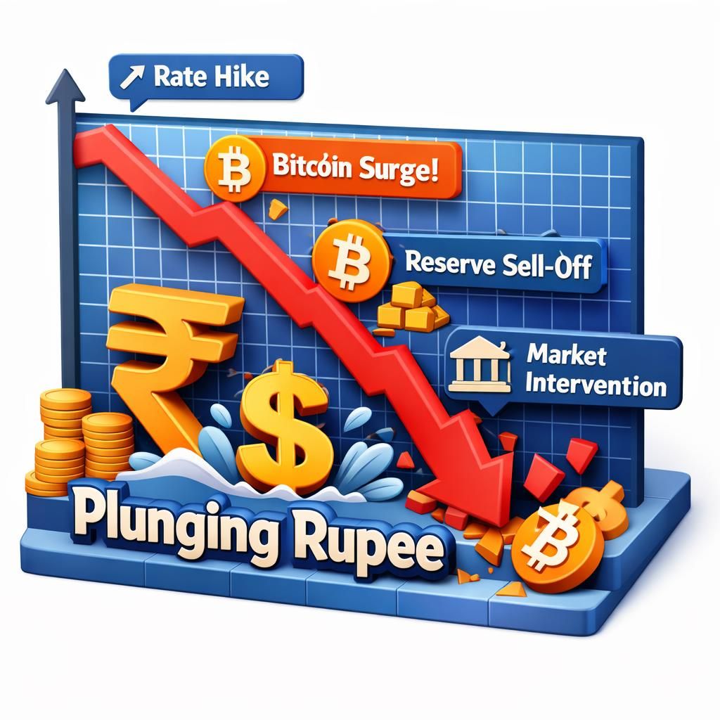 découvrez pourquoi la roupie indienne chute face au choix inattendu de la banque centrale d'adopter le bitcoin, et les raisons économiques derrière cette décision surprenante.